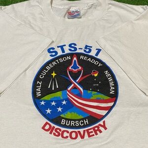 Vintage 90s NASA STS-51 Space Shuttle Discovery Mission T-Shirt XL 1993 USA